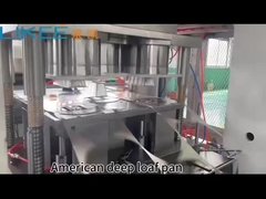 American Deep Loaf Pan Aluminum Foil Pressing Machine LINE Video hoạt động