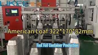 Vận hành máy làm thùng chứa lá nhôm T80