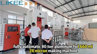 Máy làm thùng chứa 660ml lá nhôm 80 tấn