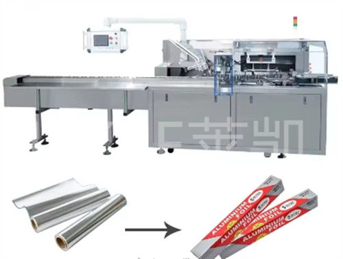 chất lượng  1500kg Automatic Cartoning Machine For Small Foil Roll Packing 30-60 Boxes/min Nhà máy