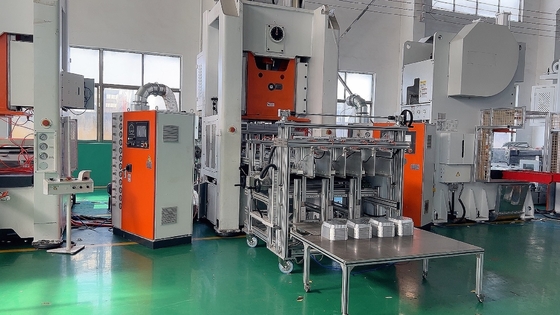 Máy làm khuôn hộp nhôm đựng thực phẩm 26KW, nguồn cơ khí, cho 1-5 khuôn