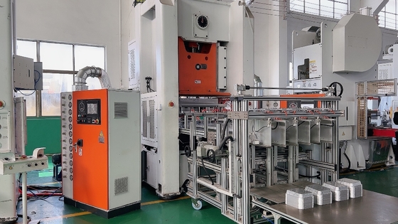 ISO 9001 được chứng nhận 80TON Capacity 12000pcs/hour Máy làm nồi nhôm hoàn toàn tự động