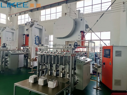 Máy làm khuôn hộp nhôm lá 12000 chiếc/giờ với 12 van điện từ