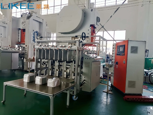 Máy chế tạo thùng chứa thực phẩm bằng giấy nhôm để sản xuất chính xác và nhất quán