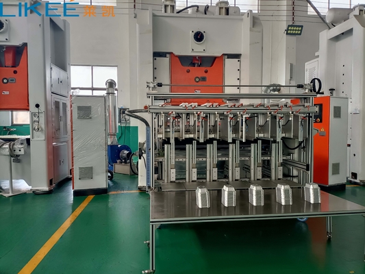 12000 PC / giờ Máy chế tạo thùng chứa thực phẩm bằng nhựa nhôm với động cơ Siemens 380V 50HZ