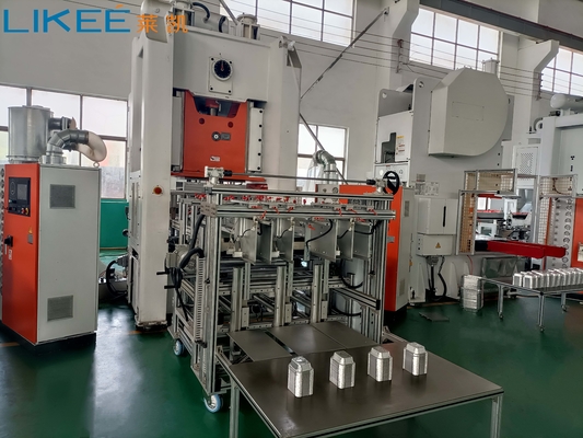 Tùy chỉnh 4 khoang 30 ~ 75 nhịp / phút 80TON Aluminium Foil Container Making Machine