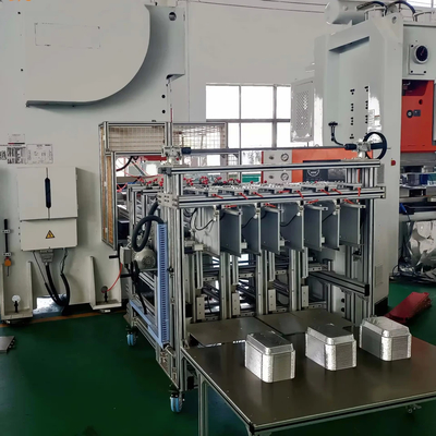 Máy đột dập khuôn lá nhôm đựng thực phẩm LK-T63, dây chuyền sản xuất khay tốc độ cao