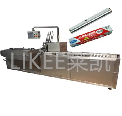 Máy đóng gói cuộn giấy nhôm nhỏ cho bìa trắng 60 hộp / phút