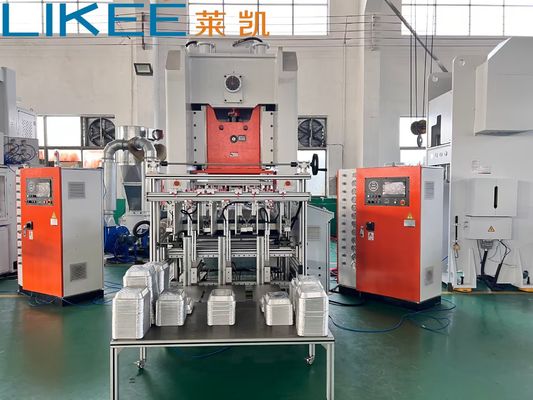 Máy làm khay nướng thực phẩm bằng giấy bạc nhôm T80 OEM Tái chế Bánh hình chữ nhật