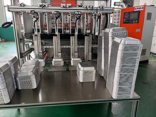 LK-T80 hình tròn 8011 Nhựa nhôm hộp đựng thực phẩm Máy làm màu bạc